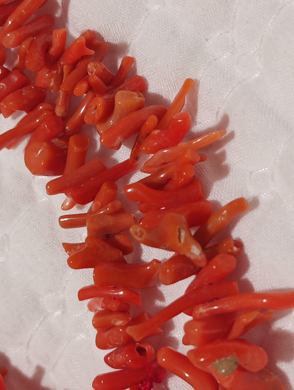 Vintage Giuliano Fratti Milan Branch Coral Layered 2-Strand Choker Necklace - Picture 6 of 15